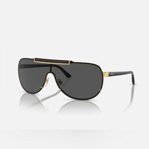 Versace Black and Gold Sunglasses - VE2140 - Aviator Style